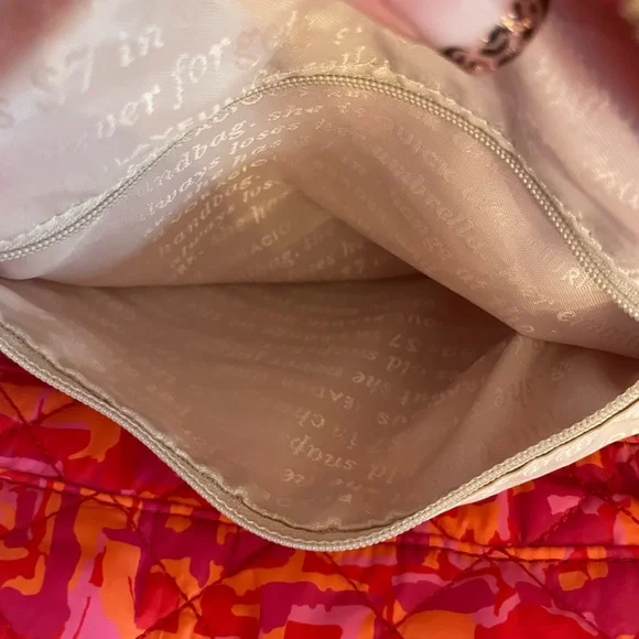 KATE SPADE Quilted Nylon Top Handle / Shoulder Bag w Storybook Lining - Picture 12 of 13